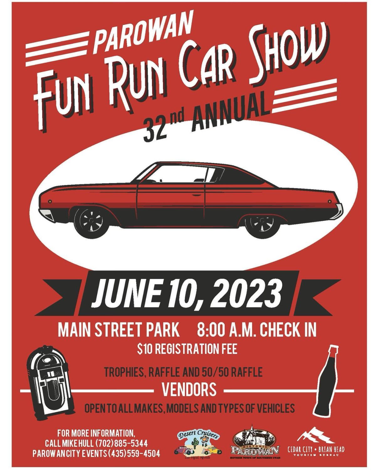 32nd Annual Parowan Chamber’s Fun Run Car Show